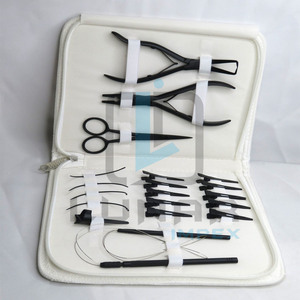 Kit de Herramientas de Extensiones de Cabello y Microlink, Kit de Herramientas de Extensiones de Cabello en Color Negro Mate - Product Image 4