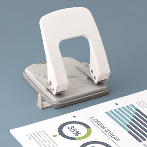 Perforadora de Dos Orificios Comix B2912, Capacidad Máxima de 35 Hojas, Acero Inoxidable, Color Blanco, Orificios de 6 mm, Perforadora de Alta Calidad, Fácil de Usar para Estudiantes Escolares - Product Image 3