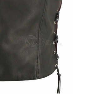 Chaleco de cuero duradero de invierno para hombre personalizado diseño de la mejor calidad Chaleco de cuero superventas - Product Image 3