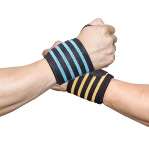 สายรัดข้อมือยกน้ำหนักแบบยืดหยุ่นพร้อมโลโก้สั่งทำพิเศษจากผู้ผลิต คุณภาพพรีเมียม ผลิตจากโพลีเอสเตอร์เนื้อนุ่ม ระบายอากาศได้ดี เหมาะสำหรับฟิตเนสและยิม - Product Image 6