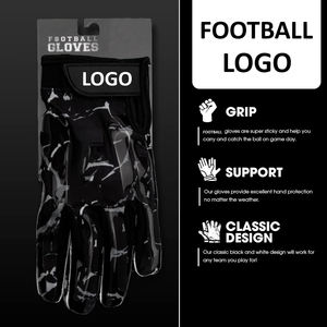 Gants d'entraînement de football américain dernier cri, adhérence serrée, paume en silicone super collante, gants de receveur, design parfaitement ajusté, poignées de main - Product Image 4