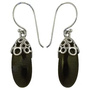 Boucles d'oreilles pendantes en argent 925 pour femme avec placage or 18 carats, ornées de pierres de diamant et de perle - Product Image 3