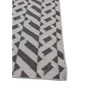 Alhambra Geometric Wool <b>Rugs</b> 9x12 Rectangle Hallway Living Room Carpet Grey & <b>Black</b> Flat Weaves ADWL-13283 - Product Image 4