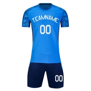 2025 Customizable Unisex Soccer Jersey Set Adults Football Training Uniforms 100% Polyester Breathable Quick Dry Short Printed - Product Image 4