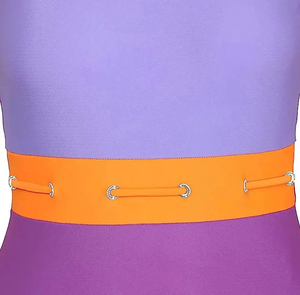 Traje de Baño Deportivo de Una Pieza para Mujer, Ajustado, Sexy, para Entrenamiento de Natación, con Bloques de Color, Negro, con Logotipo Personalizado - Product Image 5