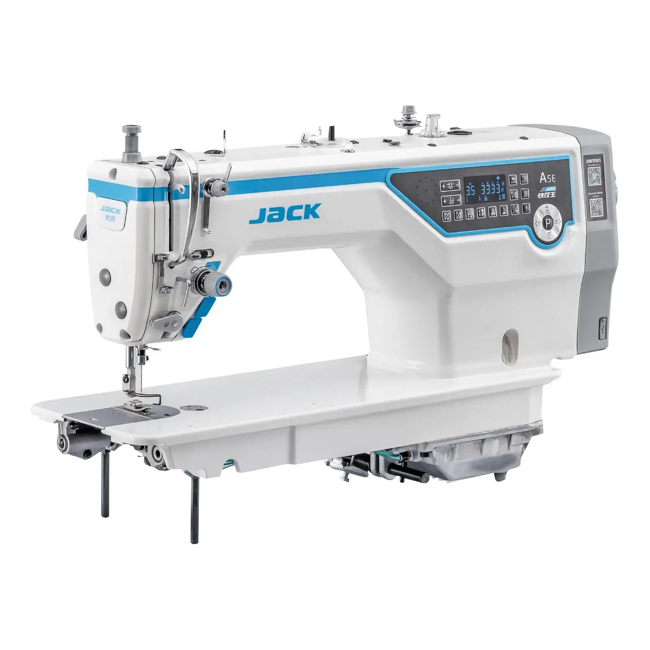 Üst Jack A4E dijital Footlifter ve Bartack dijital Lockstitch