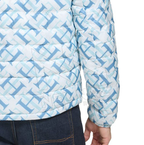 Meilleures ventes Doudounes d'hiver grande taille pour hommes avec fermeture à glissière col montant tissu en toile et service de logo OEM - Product Image 3