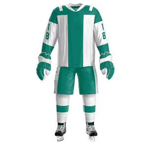 Haute qualité personnalisé transfert de chaleur ensemble complet Sport Hockey sur glace uniforme équipe séchage rapide respirant 100% Polyester OEM ODM entretenu - Product Image 3
