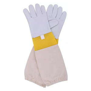 2025 Nuevos guantes automáticos de apicultura de cuero XL Equipo DE SEGURIDAD OEM de alta calidad Suministros al por mayor en Pakistán - Product Image 1