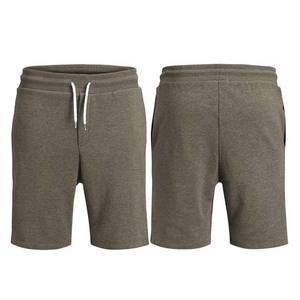 Pantalones cortos de gimnasio de algodón de peso pesado para hombre al por mayor pantalones cortos deportivos de lana transpirables de secado rápido tela de lona de cintura alta - Product Image 6