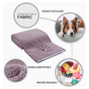 Multi Color Ultra Soft Fabric Washable Absorbent <b>Cat</b> Dog Bath Towel Dogs Best Selling Animal Accessories <b>Top</b> Quality Towel - Product Image 6