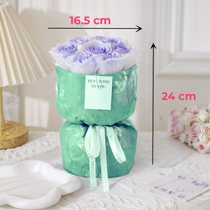 Bouquet Artigianale di Rose Eterne Profumate con Colori Sfumati per San Valentino - Product Image 6