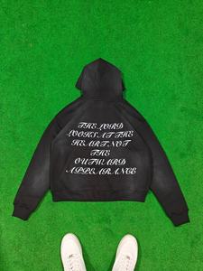 เสื้อฮู้ดสตรีทแวร์ลำลองฤดูหนาว พิมพ์ลาย DTF แบบกำหนดเอง พรีเมียม ดีไซน์โลโก้แบบดิสเทรส กระเป๋า ผ้าฟลีซนุ่ม 100% ผ้าฝ้าย สั่งทำได้ - Product Image 2