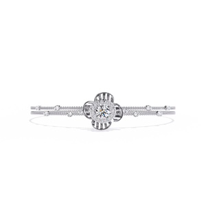 Magnifique bracelet et jonc en or 18 carats avec diamants de laboratoire, accessoire de bijouterie luxueux - Product Image 6