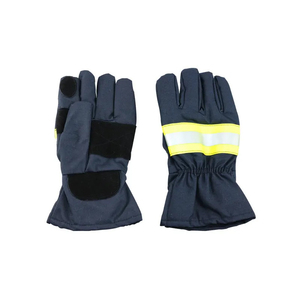 Servicio OEM Guantes de trabajo a prueba de fuego Venta caliente Nueva llegada Guantes de bombero de cuero Guantes de bombero mejor fabricación - Product Image 4