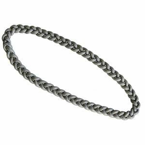 Lanière de cou réglable de haute qualité, écologique, gris argenté, design classique en coton et polyester, aiguillette ornementale - Product Image 1