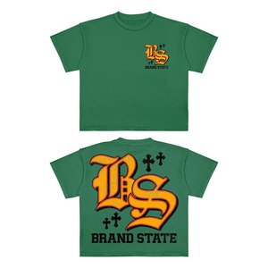 Camiseta estampada personalizable lavada con ácido Boxfit para mujer ropa de calle holgada de algodón con cuello redondo de estilo Vintage con stock Edgy Touch - Product Image 6