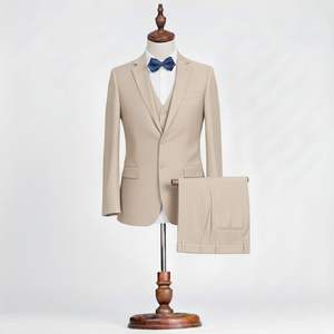 Traje de Hombre Verde Oliva, Corte Entallado, 3 Piezas, Traje de Novio para Boda, Esmoquin Informal, Ropa Formal de Negocios, Chaqueta, Chaleco y Pantalón - Product Image 2