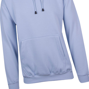 เสื้อฮู้ดสีฟ้าอ่อน ผ้าฝ้ายฟลีซ แบบเรียบ ไม่จำกัดเพศ สวมใส่สบาย เหมาะสำหรับฤดูหนาว สไตล์ลำลอง สตรีทแวร์ ขายส่งจำนวนมากจากโรงงาน - Product Image 5