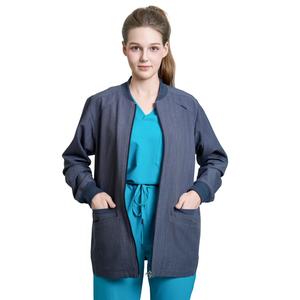 PRIX D'usine Belle Veste Coton Hôpital Clinique Soins De Santé Infirmières BAS quantité minimale de commande OEM/ODM Scrubs Médicaux Uniforme pour Hommes et Femmes - Product Image 4