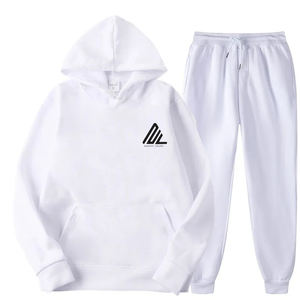 Wholesale Cotton/<b>Nylon</b> Custom Winter Quick Dry Breathable Fleece High Quality Blank Unisex Oversized Hoodie <b>Jogger</b> Pants Men's - Product Image 4