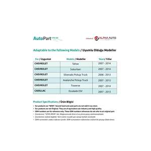 Pignon de rétroviseur latéral pour GMC Yukon,Yukon XL (expédition du fabricant turc) - Product Image 2