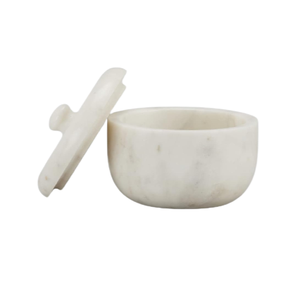 Caja redonda Barni de tarro de mármol esencial de piedra, contenedor de almacenamiento con tapa para decoración de mesa de centro de cocina y regalos - Product Image 1