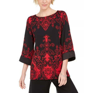 Collezione JM Tunica Casual da Donna in Raso con Spalle Scoperte, Lavabile, Lunghezza al Ginocchio, Taglie Forti XS, Taglia Unica, Nera, per Occasioni Diurne - Product Image 1