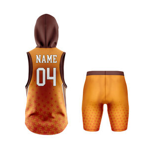 Uniforme de football 7v7 personnalisé imprimé par sublimation, tissu en polyester léger, style professionnel, coupe ajustée, logo du nom de l'équipe - Product Image 2