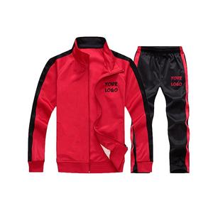 Ensemble de survêtement zippé à manches longues pour hommes pour la course à pied et le sport, survêtement nouveau style personnalisé de haute qualité pour hommes, vente en gros - Product Image 3