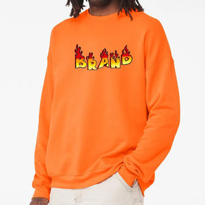 Custom Embroidered Sweatshirts Blank Heavy Pullover Luxury Sweatshirt 100% Cotton Plain <b>Thick</b> Round Neck Sweater <b>Hoodies</b> for <b>Men</b> - Product Image 1