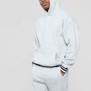 Sudadera con capucha y logotipo personalizado para hombre, chándal de 2 piezas en blanco con forro polar de algodón 100%, conjunto de chándal para correr de invierno, conjuntos para hombre - Product Image 3