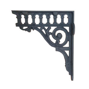 Soporte de hierro fundido de diseño vintage Soporte de estante de acabado negro mate montado en la pared de alta calidad - Product Image 1