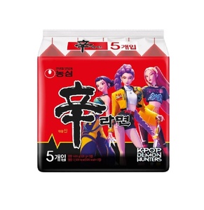 Popular Sopa de Fideos Instantáneos Picantes Coreanos Nongshim Kpop Demon Hunters Shin Ramyun 120g Sabor Picante para el Mercado Minorista - Product Image 2