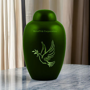 Dome Top Red Cremation Urn Ashes Keepsake <b>Memorial</b> Burial Jars for Funeral Ceremony Decoratives Aluminum Metal Customized Urns - Product Image 4