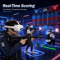Lunettes AR de réalité augmentée : Ensemble de jeu de tir interactif en intérieur avec miroir pour salle de sport et salle de jeux
