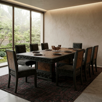 Ensemble de canapés en bois de palissandre néoclassique sur mesure avec base sculptée et table basse pour projets de villas et d'hôtels de luxe