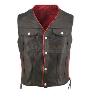 Factory Wholesale Design Leather Vest Latest Style Pakistan Made New Design Leather <b>Waistcoat</b> Vest - Product Image 1