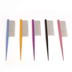 Peine profesional para el cuidado del perro para arrojar nudos de enredos Peine de perro de metal con peines de Galgo para mascotas de dientes largos - Product Image 5