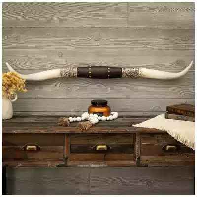 American heritage Classic Black Steer Horns from India Wide Decorative Bull Horns for Farmhouse Man Cave or Western Themed Decor