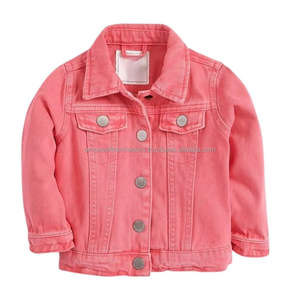 Chaqueta Vaquera Acolchada de Mezclilla para Niñas, Color Personalizado de Alta Calidad, Ropa Exterior Informal de Lona, Transpirable, de Algodón, para Otoño - Product Image 5