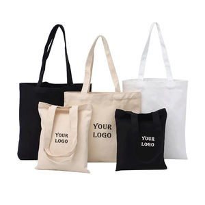 Bolsas de Mano de Lona de Algodón Reutilizables con Logotipo Personalizado al por Mayor, con Asa Superior Abierta, Correa para el Hombro, Capacidad de 3L+, Diseño Personalizado en Blanco - Product Image 5