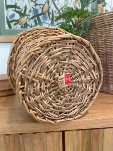Cesta de Mimbre Tejida a Mano Artex Green Earth para Ventana, Ecológica, de Ratán Natural, Moderna, Geométrica, Multifuncional, para Almacenamiento - Product Image 6