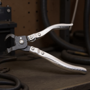 Pince à collier de serrage Hazet Clic avec mâchoires fixes coudées à 90° – Produit durable pour le serrage et la fixation des flexibles - Product Image 3