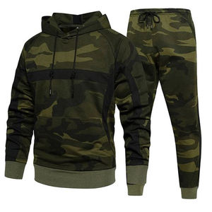 ชุดวอร์มกีฬาลายพรางแขนยาวแบบมีฮู้ดพร้อมกระเป๋าจิงโจ้ ไซส์พลัส สำหรับทุกเพศ สั่งทำได้ ขายส่ง เหมาะสำหรับฤดูหนาว - Product Image 4