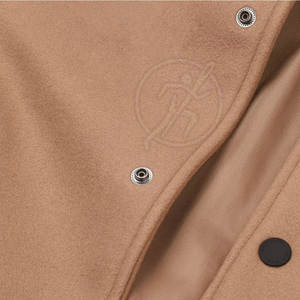 Nouveau design de couleur unie pour hommes Veste Letterman Streetwear Vêtements chauds Veste Letterman pour hommes - Product Image 5