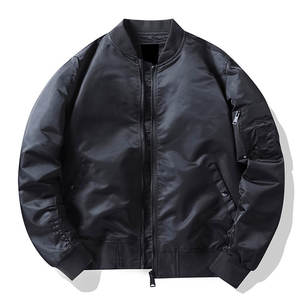 Blouson d'aviateur en toile coupe ajustée automne hiver 2022 pour hommes personnalisé coupe-vent respirant séchage rapide décontracté manches longues - Product Image 1