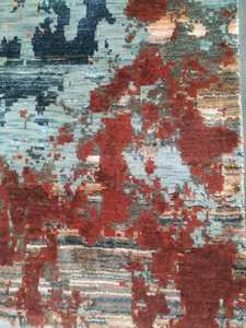 พรมทอมือสไตล์เปอร์เซีย ดีไซน์ทันสมัย หรูหรา ผลิตจากขนสัตว์และไหม ทอมือแบบใหม่ เป็นมิตรกับสิ่งแวดล้อม ปลอดภัยสำหรับสัตว์เลี้ยง กันลื่น ขนปานกลาง ชุดพรมปูพื้น - Product Image 2