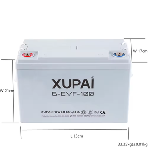 XUPAI batterie colloïdale au gel d'acide de plomb à cycle profond 12V 100ah pour <span class=keywords><strong>benne</strong></span> basculante électrique - Product Image 2