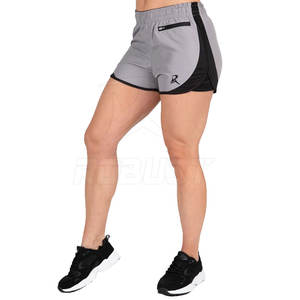 Women's High <b>Waist</b> Breathable Quick-Dry Skinny Fit Workout Shorts with Logo Decoration for Gym Yoga & Running Wholesale Supply - Product Image 1
